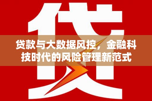 镇海贷款与大数据风控，金融科技时代的风险管理新范式